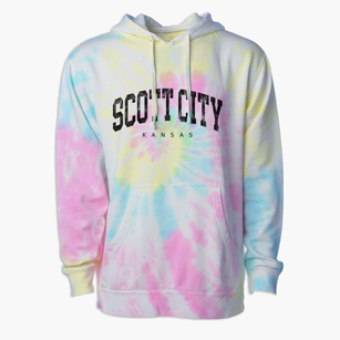Scott City Kansas Urban Vibe Premium Tie-Dye Hoodie
