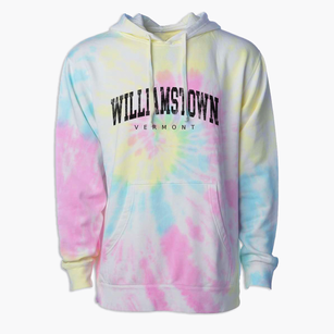 Williamstown Vermont Urban Vibe Premium Tie-Dye Hoodie