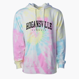 Hogansville Georgia Urban Vibe Premium Tie-Dye Hoodie