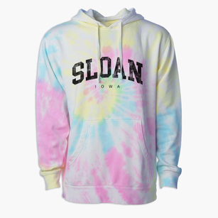 Sloan Iowa Urban Vibe Premium Tie-Dye Hoodie