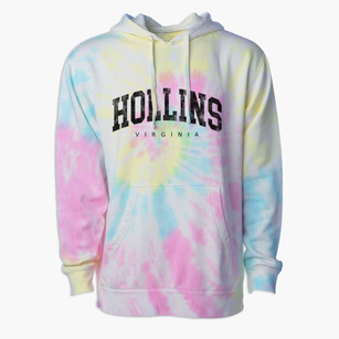 Hollins Virginia Urban Vibe Premium Tie-Dye Hoodie