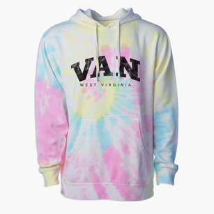 Van West Virginia Urban Vibe Premium Tie-Dye Hoodie