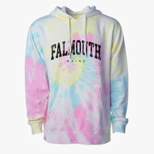 Falmouth Maine Urban Vibe Premium Tie-Dye Hoodie
