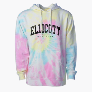 Ellicott New York Urban Vibe Premium Tie-Dye Hoodie