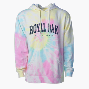 Royal Oak Michigan Urban Vibe Premium Tie-Dye Hoodie