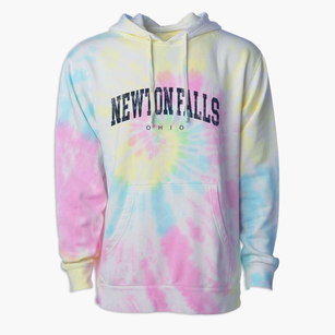 Newton Falls Ohio Urban Vibe Premium Tie-Dye Hoodie