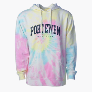 Port Ewen New York Urban Vibe Premium Tie-Dye Hoodie