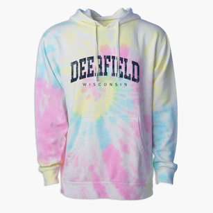 Deerfield Wisconsin Urban Vibe Premium Tie-Dye Hoodie