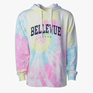 Bellevue Idaho Urban Vibe Premium Tie-Dye Hoodie