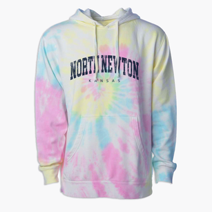 North Newton Kansas Urban Vibe Premium Tie-Dye Hoodie