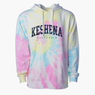 Keshena Wisconsin Urban Vibe Premium Tie-Dye Hoodie