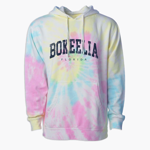 Bokeelia Florida Urban Vibe Premium Tie-Dye Hoodie