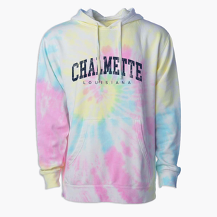 Chalmette Louisiana Urban Vibe Premium Tie-Dye Hoodie