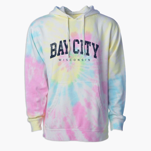 Bay City Wisconsin Urban Vibe Premium Tie-Dye Hoodie