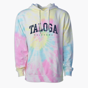 Taloga Oklahoma Urban Vibe Premium Tie-Dye Hoodie