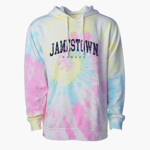 Jamestown Kansas Urban Vibe Premium Tie-Dye Hoodie