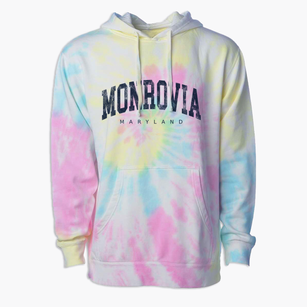 Monrovia Maryland Urban Vibe Premium Tie-Dye Hoodie