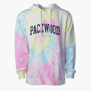 Packwood Iowa Urban Vibe Premium Tie-Dye Hoodie
