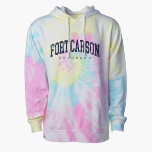 Fort Carson Colorado Urban Vibe Premium Tie-Dye Hoodie