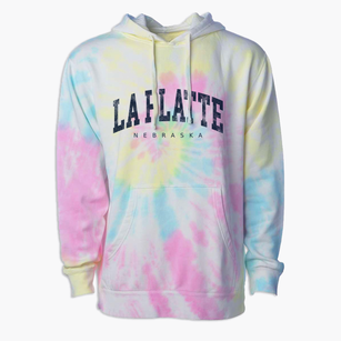 La Platte Nebraska Urban Vibe Premium Tie-Dye Hoodie