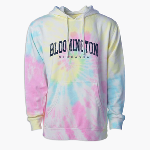 Bloomington Nebraska Urban Vibe Premium Tie-Dye Hoodie
