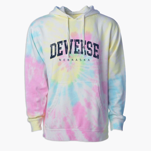 Deweese Nebraska Urban Vibe Premium Tie-Dye Hoodie