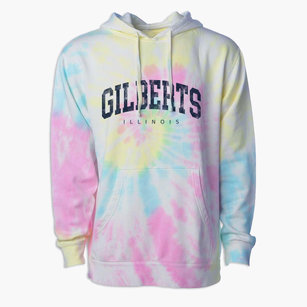 Gilberts Illinois Urban Vibe Premium Tie-Dye Hoodie