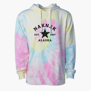 Naknek Alaska Star Premium Tie-Dye Hoodie