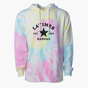 Latimer Kansas Star Premium Tie-Dye Hoodie