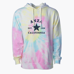 Anza California Star Premium Tie-Dye Hoodie