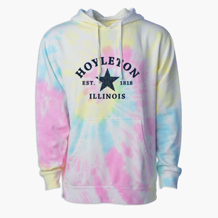 Hoyleton Illinois Star Premium Tie-Dye Hoodie