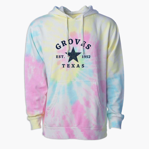 Groves Texas Star Premium Tie-Dye Hoodie