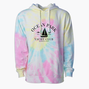 Ocean Park Washington Yacht Club Premium Tie-Dye Hoodie