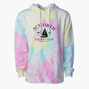 Acworth New Hampshire Yacht Club Premium Tie-Dye Hoodie