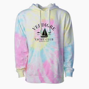 Verdigre Nebraska Yacht Club Premium Tie-Dye Hoodie