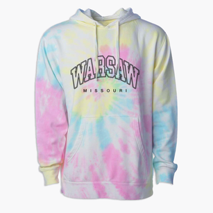 Warsaw Missouri Inline Premium Tie-Dye Hoodie