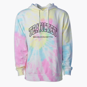 Teaticket Massachusetts Inline Premium Tie-Dye Hoodie