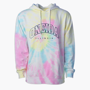Oneida Illinois Inline Premium Tie-Dye Hoodie