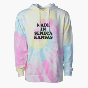 Seneca Kansas Classic 70s Premium Tie-Dye Hoodie