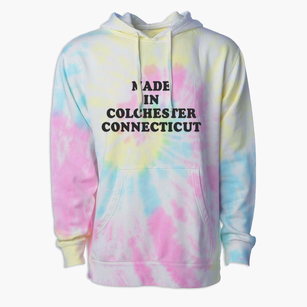 Colchester Connecticut Classic 70s Premium Tie-Dye Hoodie