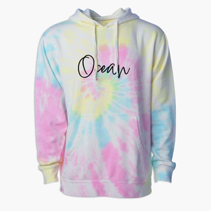 Ocean North Carolina Freestyle Premium Tie-Dye Hoodie