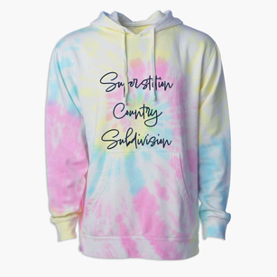 Superstition Country Subdivision Arizona Freestyle Premium Tie-Dye Hoodie