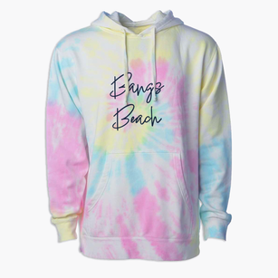 Bangs Beach Maine Freestyle Premium Tie-Dye Hoodie