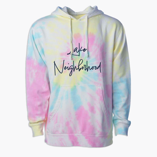 Lake Neighborhood North Carolina Freestyle Premium Tie-Dye Hoodie