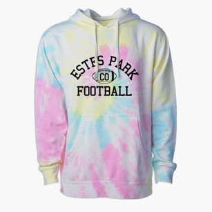 Estes Park Colorado Football Premium Tie-Dye Hoodie