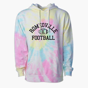 Romeoville Illinois Football Premium Tie-Dye Hoodie