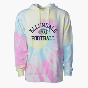 Ellendale Virginia Football Premium Tie-Dye Hoodie