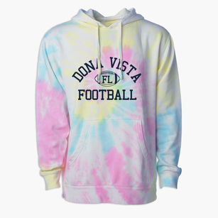 Dona Vista Florida Football Premium Tie-Dye Hoodie