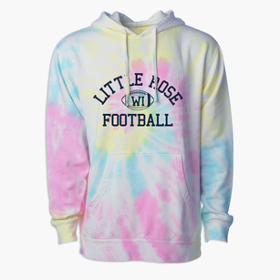Little Rose Wisconsin Football Premium Tie-Dye Hoodie
