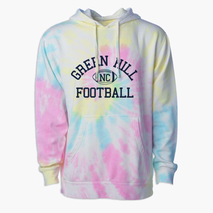 Green Hill North Carolina Football Premium Tie-Dye Hoodie